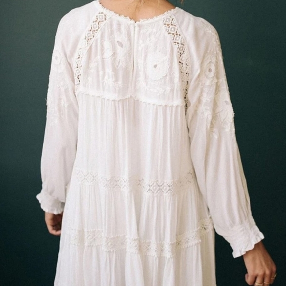 Free People Piece of Your Heart Boho Embroidered Dress - Picture 5 of 16